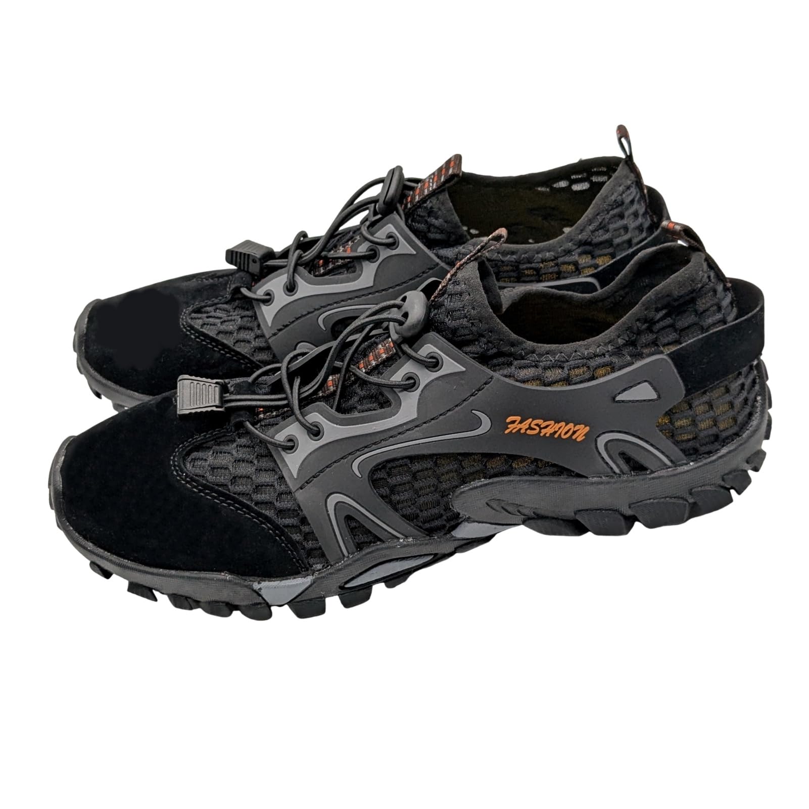 【送料無料】[APOSITV] アウトドアシューズ メンズ トレイルランニング 水陸両用 黒 グレー 軽量 替え..