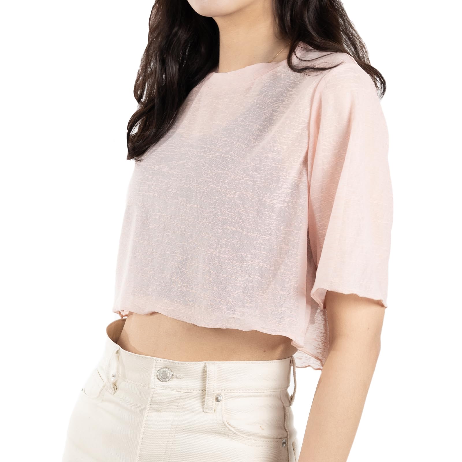 【送料無料】[iito.seasons] レースブラウス ショート丈 シャツ レディース 透け感...