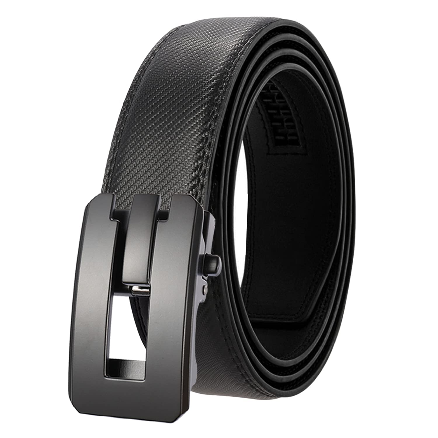 【送料無料】[JunLTX] ベルト メンズ オートロック式 穴無し 通勤 紳士 ビジネス カジュア ...