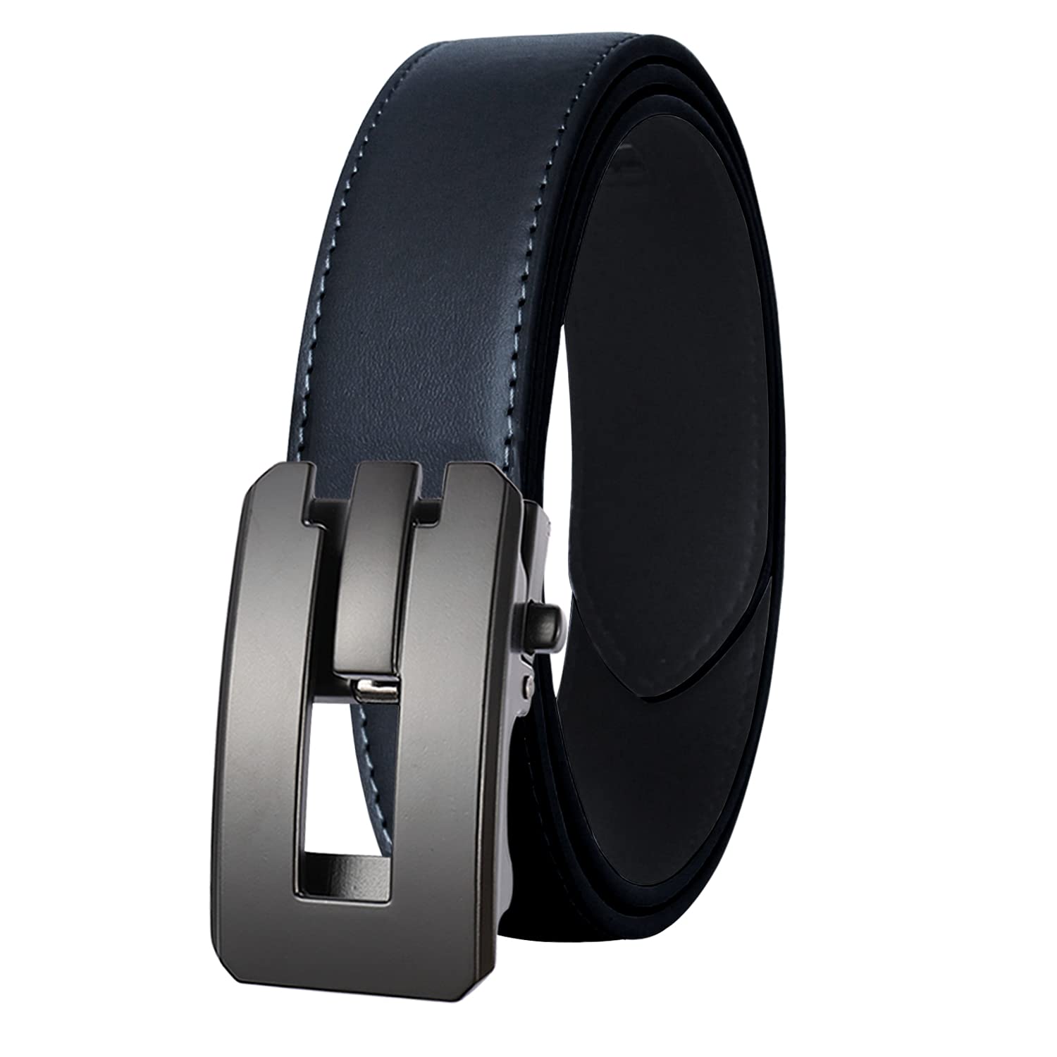 【送料無料】JunLTX ゴルフ ベルト メンズ 紳士 オートロック式 ビジネス おしゃれ レザー 穴無し 通勤..