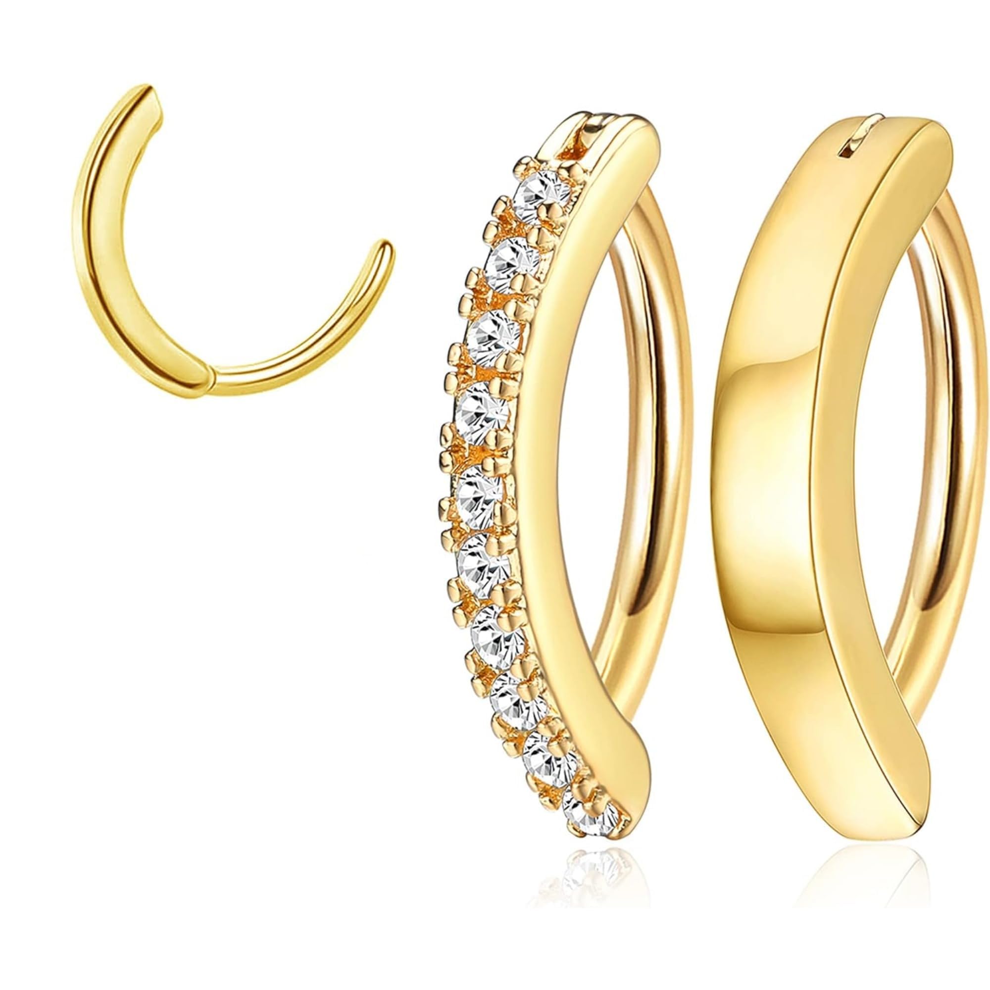 【送料無料】ジェイスタイル【2点セット】 ヘソ ピアス レディース ボディピアス 2個 14g クリッカー ..