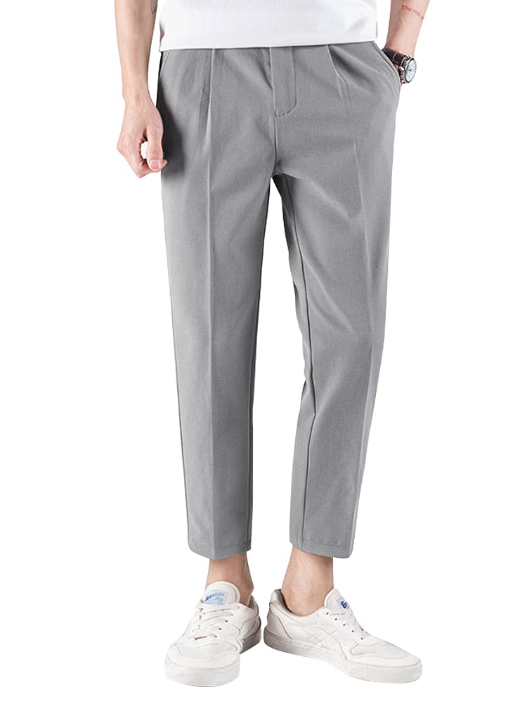 【送料無料】[Maioule] チノパン アンクル メンズ 九分丈 アンクルパンツ ストレッチ スリム テーパー..