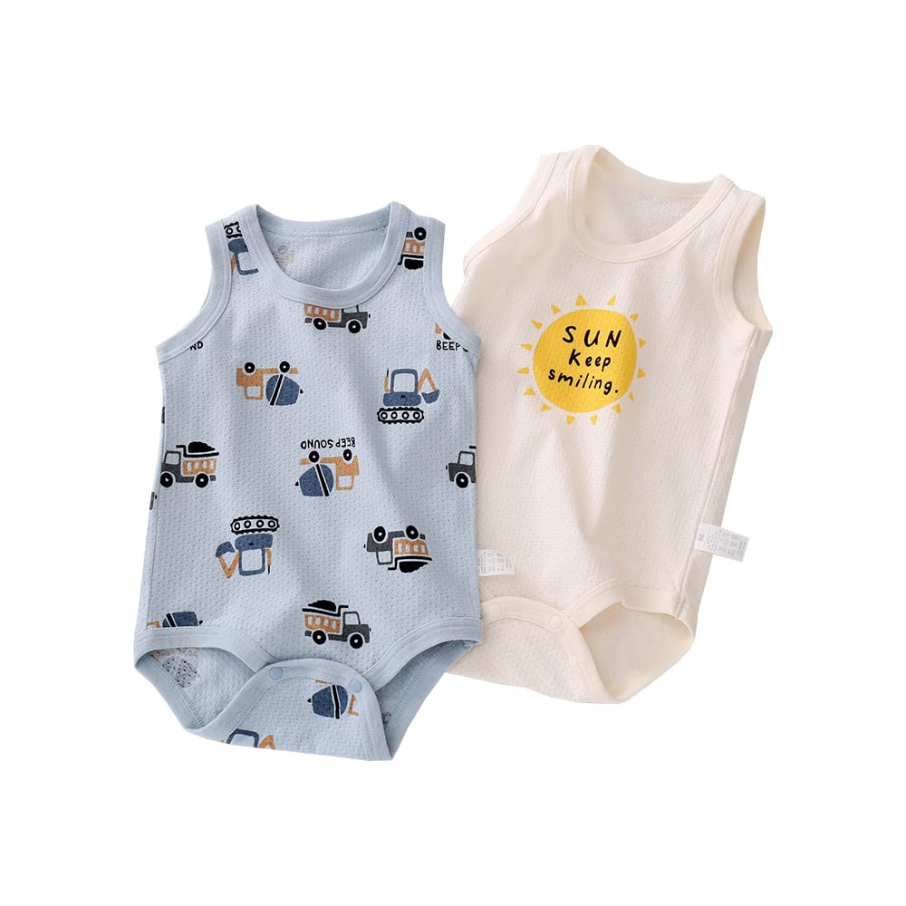 【送料無料】Baby Koiベビー服 三枚組 キャミソール ロンパース 肌着 夏 カバーオール ボディシャツ男..