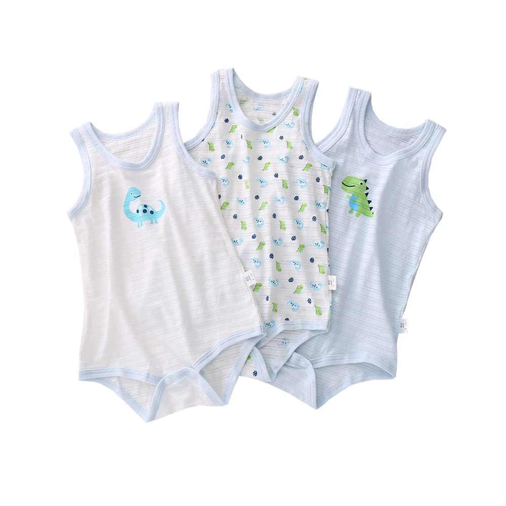 【送料無料】Baby Koiベビー服 三枚組 キャミソール ロンパース 肌着 夏 カバーオール ボディシャツ男..