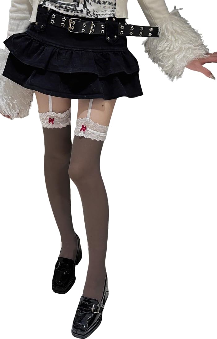 【送料無料】[Ekieta] 2024年の最新スタイル！！レディースガーターストッキング 網タイツセクシー パ..