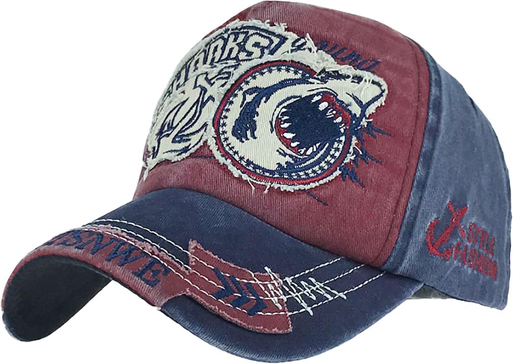 【送料無料】[Laquest] （ラクエスト）ダメージ アメカジキャップ ベースボールキャップ バイカーキャ..