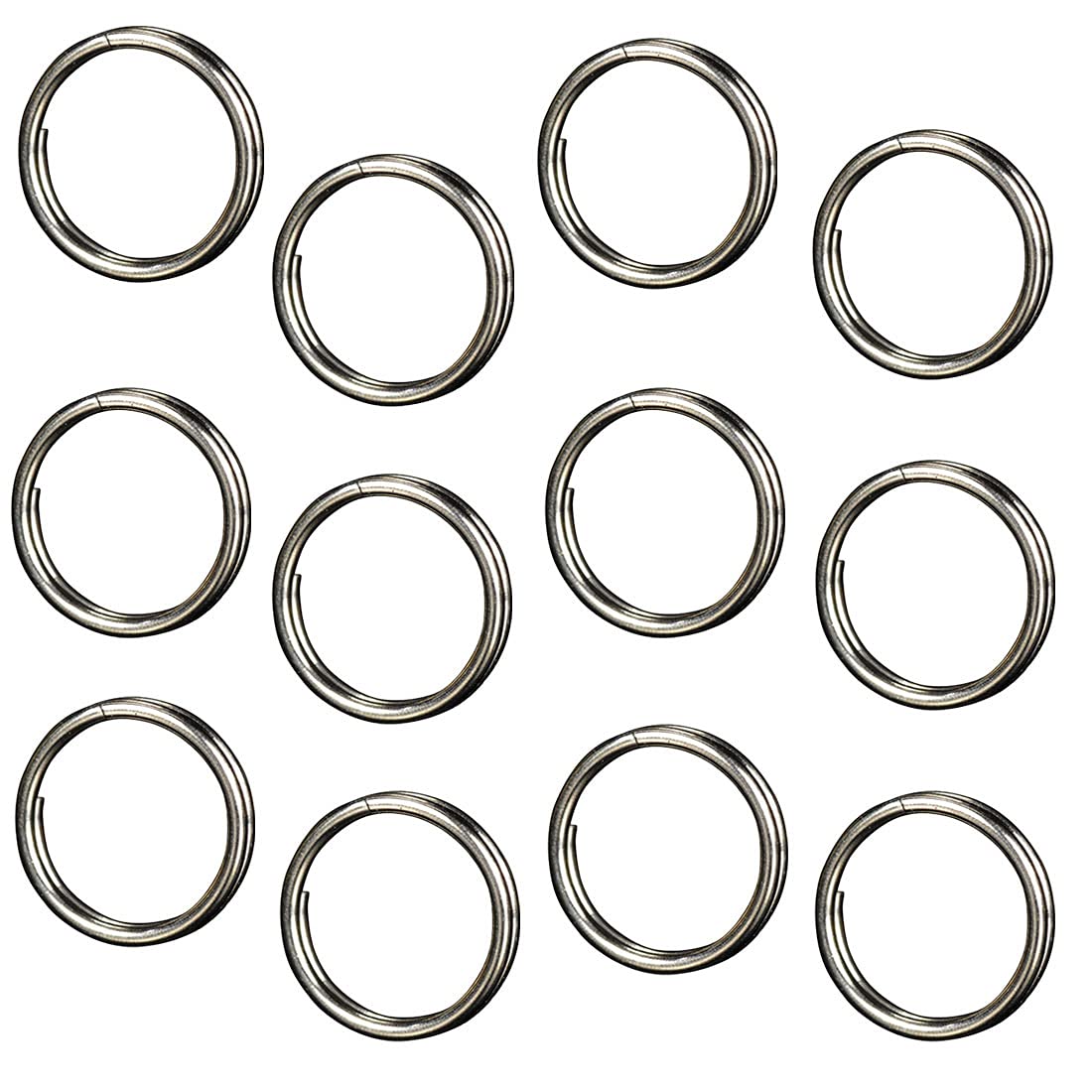 【送料無料】[GEJ-Tech] チタン リング キーホルダー キーリング 小さい 二重リング 丸押 キーフック ..