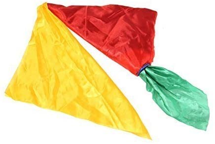 【送料無料】クリスマスパーティー魔法 トリック シルク スカーフ マジック道具 舞台 ハンカチ 小道具 シルク 色変更 4色 魔法道具 おもちゃ サイズ：ワンサイズ