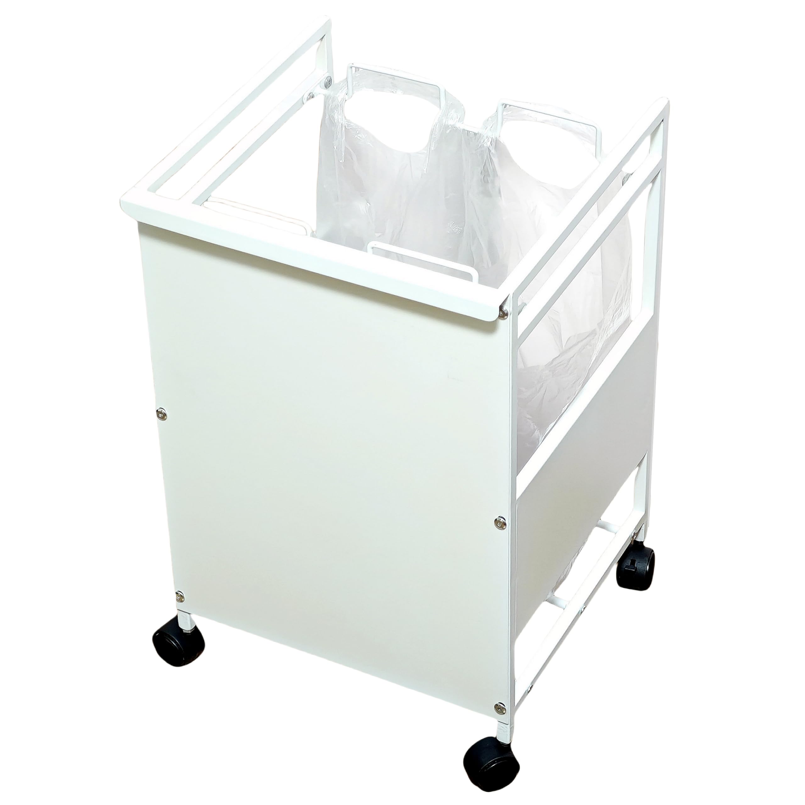 【送料無料】Secchuu 目隠し分別ダストワゴン 3分別 スチール製 ゴミ袋ホルダー W50.5XD32XH63cm ゴミ..