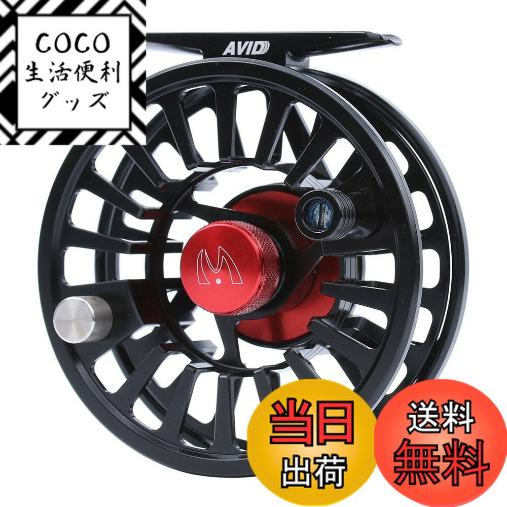 【送料無料】M MAXIMUMCATCH MaxcatchフライリールMidアーバ CNC加工アルミ製左右手交換可能サイズ(1/3 3/4 5/6 7/8 9/10wt) 色：ブラック、サイズ：1/3 wt