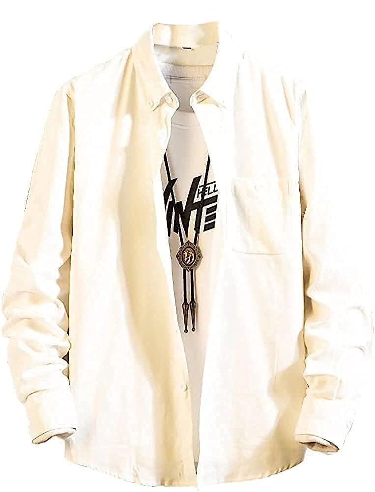 【送料無料】[aspersio] [アスペルシオ] アメカジ デザイン ながそで ボタンダウン シャツ おしゃれ トップス メンズ 色：アンバーホワイト、サイズ：L