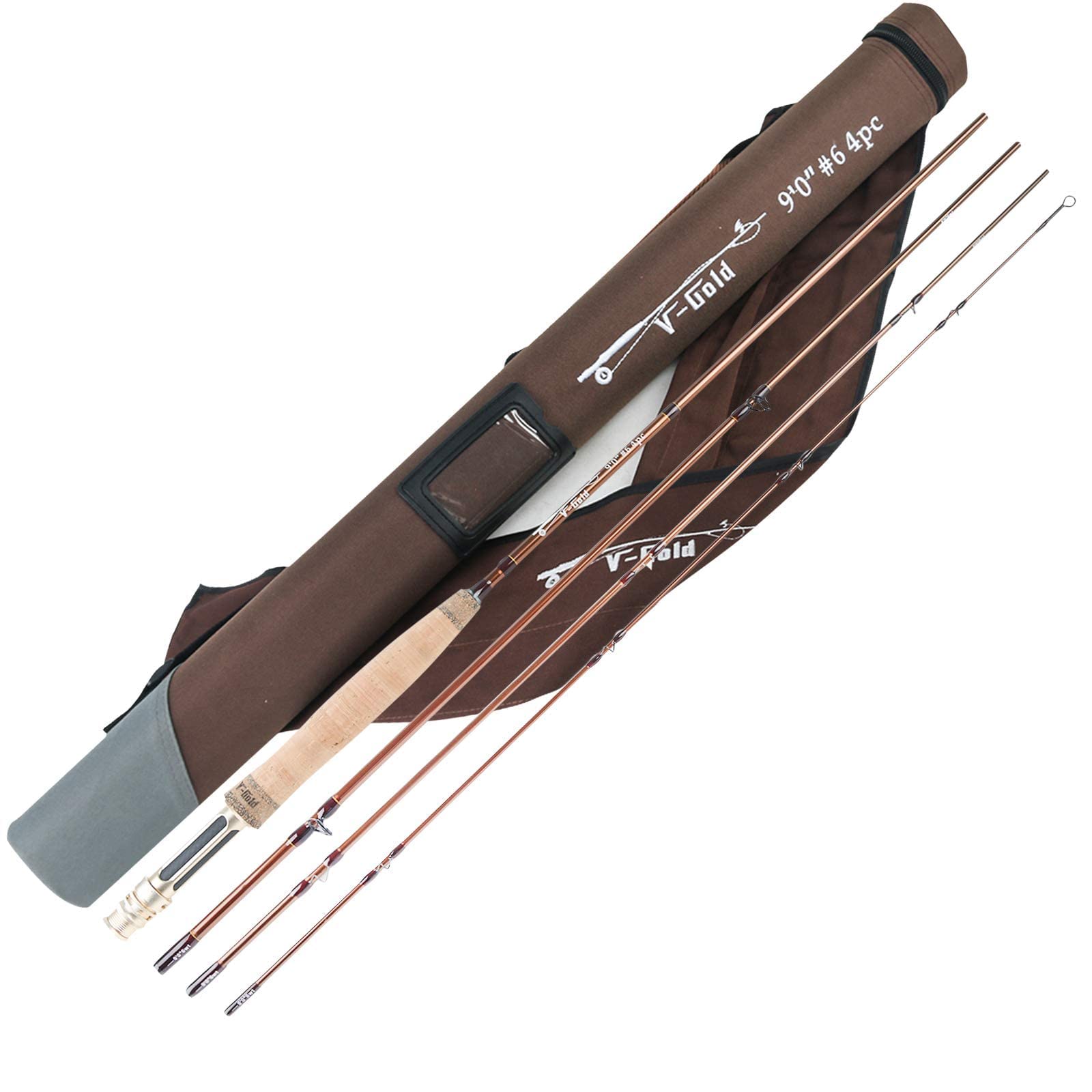 【送料無料】Maxcatch V-goldフライロッドIM12黒鉛4ピースフライフィッシングロッドメ ...