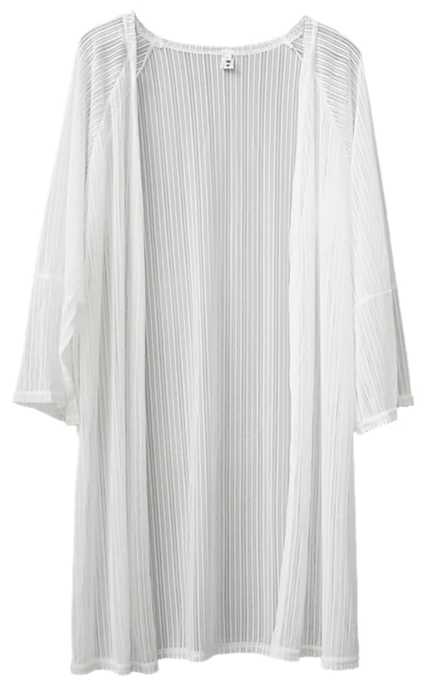 【送料無料】[Ekieta] カーディガン レディース 夏 UVカット ロングカーディガン レース 薄手 羽織 透..