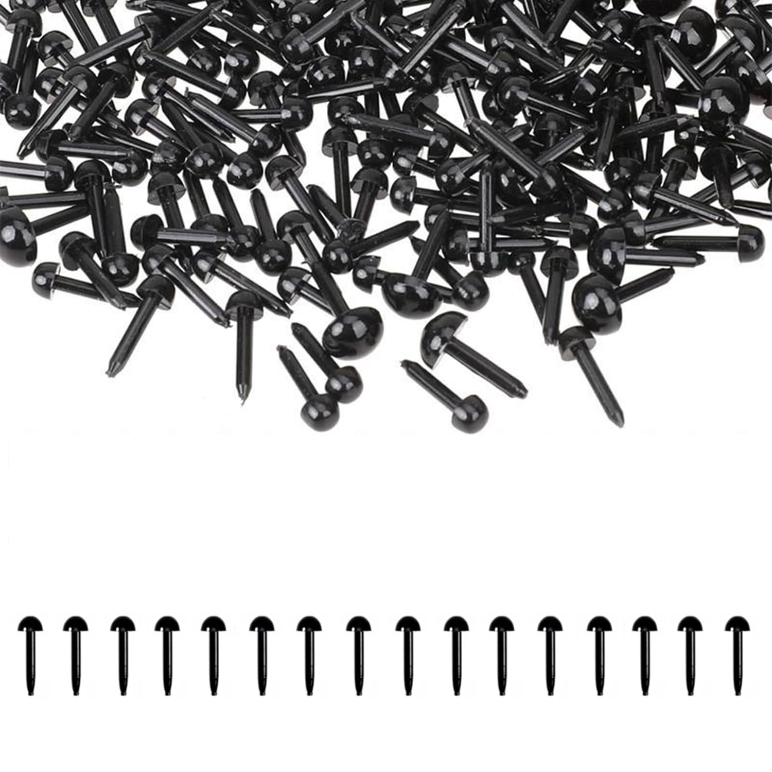 【送料無料】さし目 ぬいぐるみ 目 差し目 動物 人形眼 アイ 人形目 テディベア目玉 パーツ 黒目 ドー..