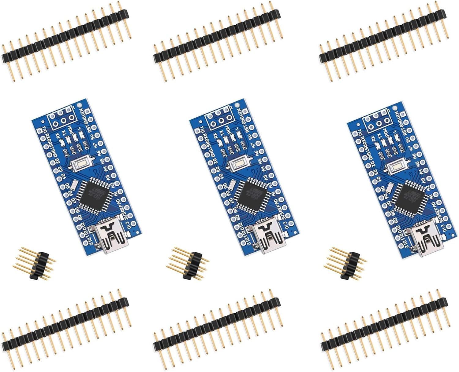 【送料無料】ELEGOO Arduino用 Nanoボード V3.0 Nano V3.0互換 3個セ ...