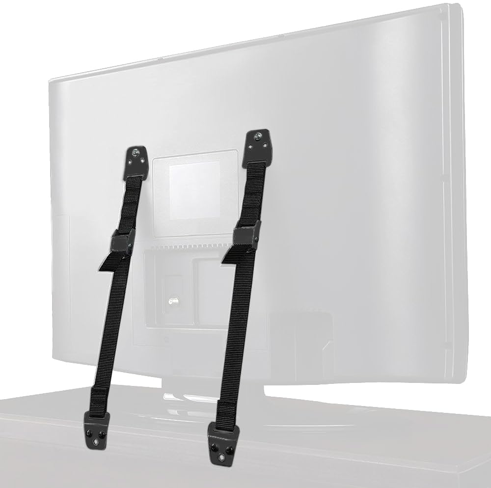 【送料無料】JOLIRSBOX 地震対策ベルト テレビ用 家具固定用 転倒防止 パソコン 棚 冷蔵庫 本棚 固定 ..