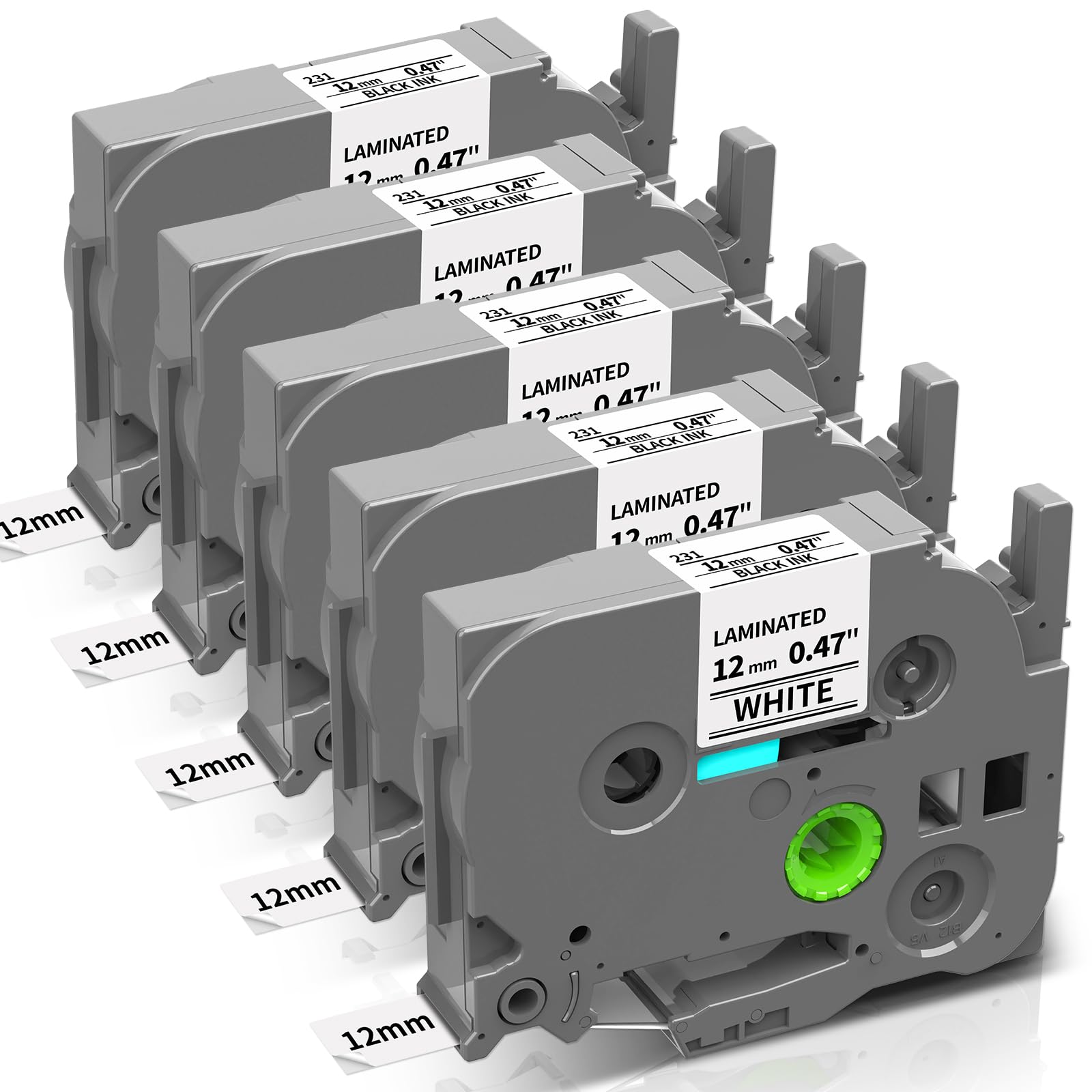 【送料無料】ASprinte 互換 ブラザー 12mm ラミネート テープカートリッジ ピータッチ  ...