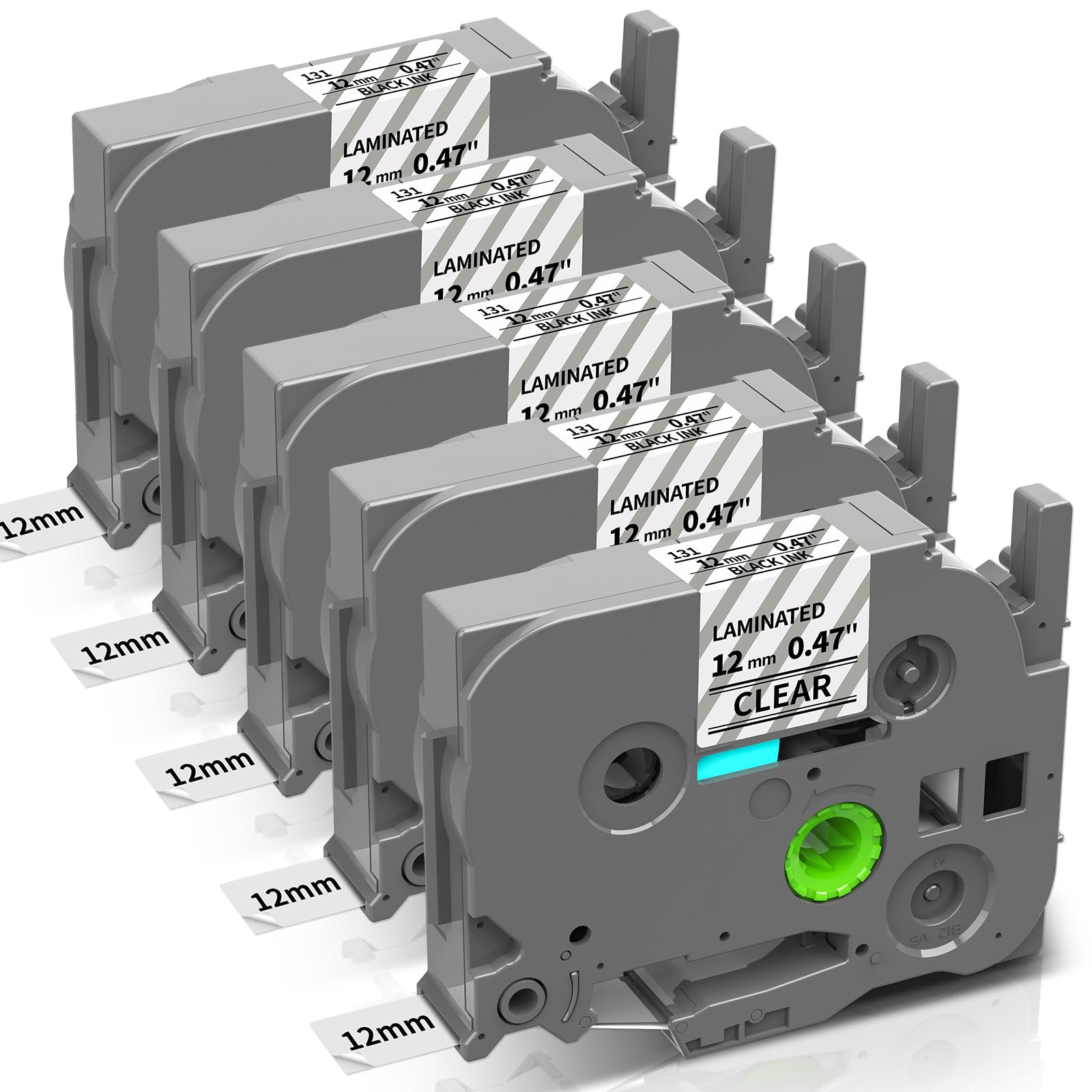 【送料無料】ASprinte 互換 ブラザー 12mm ラミネート テープカートリッジ ピータッチ  ...