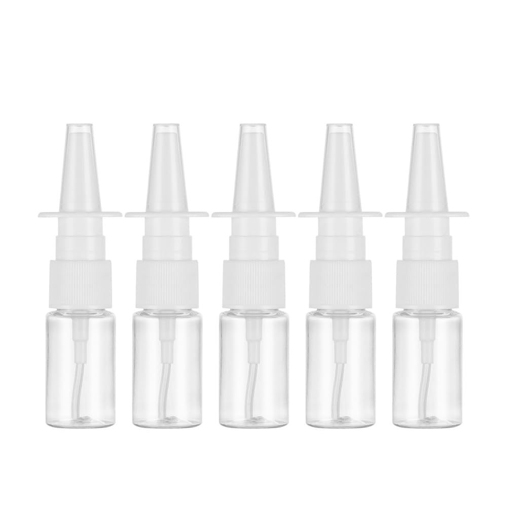 【送料無料】Mikankawa 点鼻スプレーボトル 10ml 5本入 詰め替え容器 小分け用 持ち運びに便利 液漏れ防止 残量見える キャップ付き 外出用