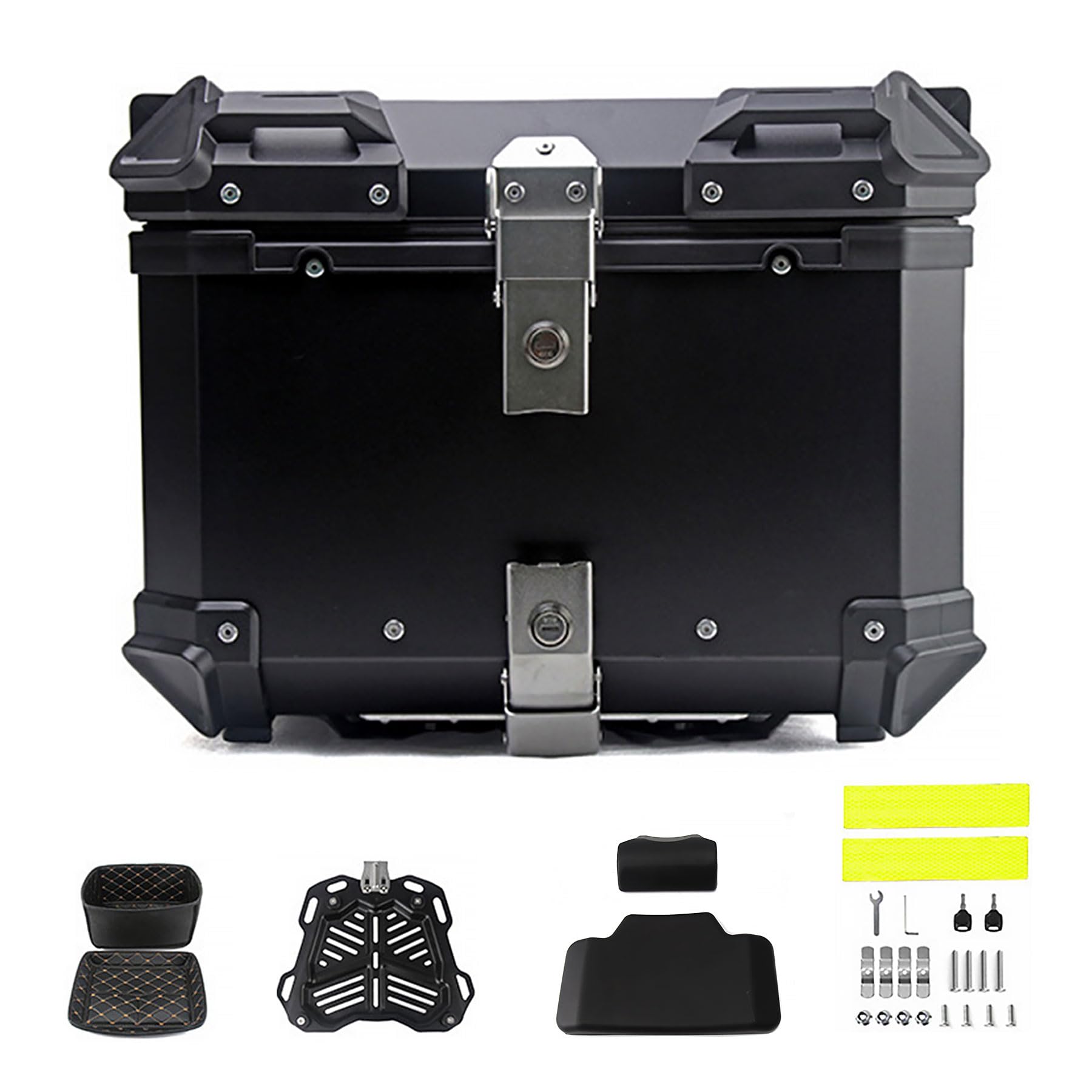 【送料無料】DODOGOD リアボックス トップケース バイク用リアボックス 四角 アルミ 大容量  ...