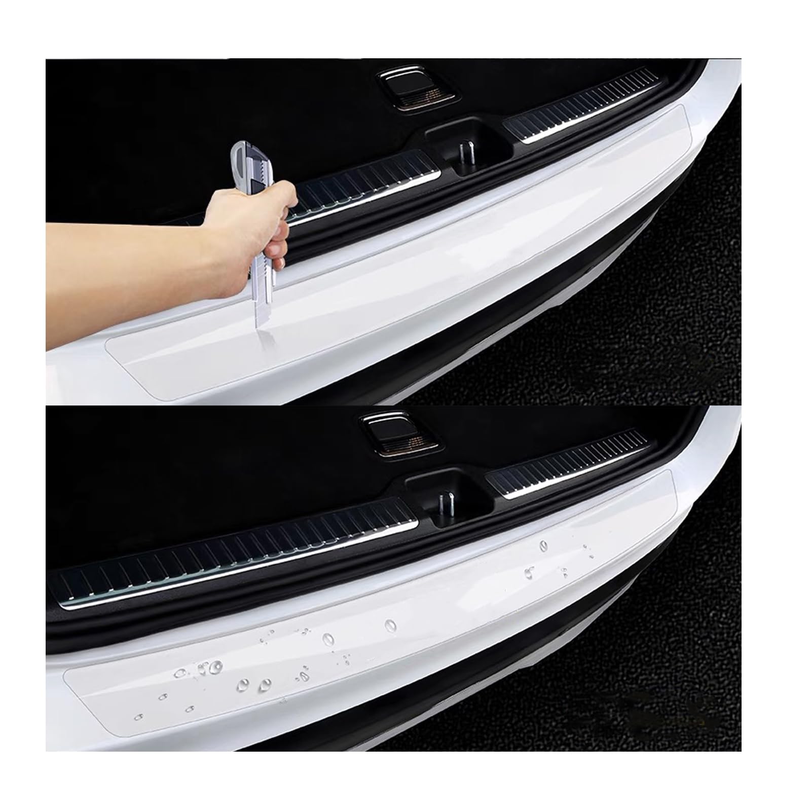 【送料無料】【透明 ロゴなし】車用リアバンパープロテクター ダイハツ トール M900S M910S H28.11〜/ダイハツ タフト TAFT LA900S / LA910S型 傷防止 汚れ防止 色：クリア