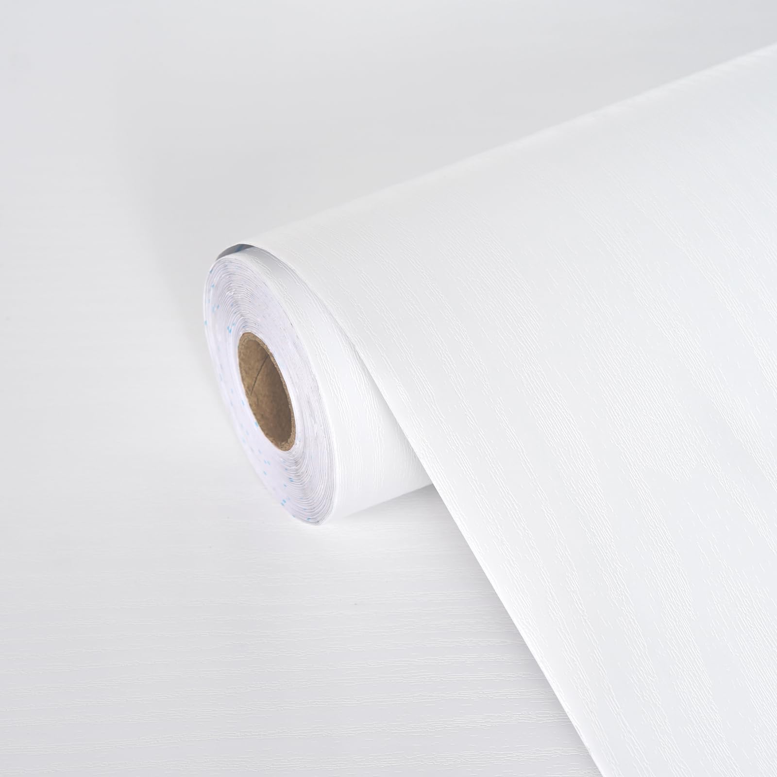 【送料無料】FOLU 壁紙シール おしゃれ 木目シート 厚手 色：A116-ピュアホワイト、サイズ： ...