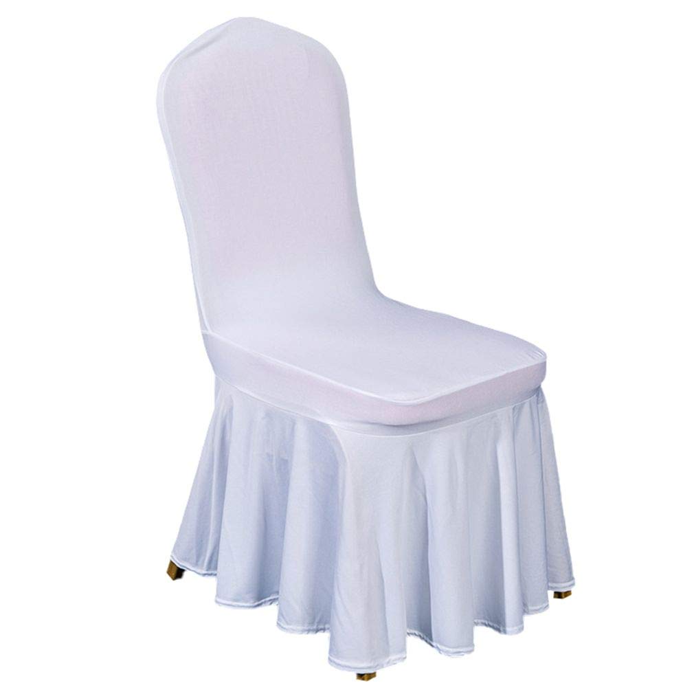 【送料無料】YiyiLai ストレッチ スパンデックス 椅子カバー フリル ダイニング チェアカバー ...