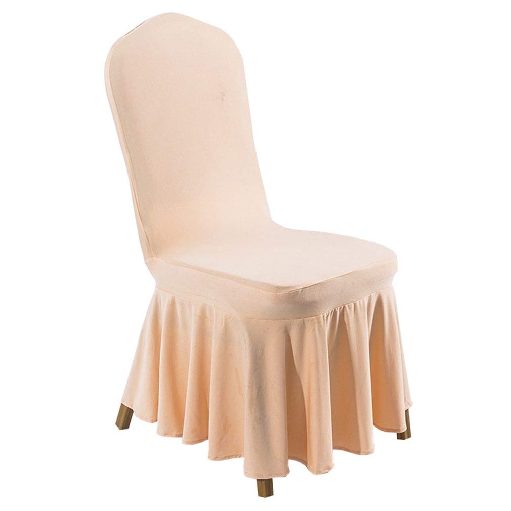 【送料無料】YiyiLai ストレッチ スパンデックス 椅子カバー フリル ダイニング チェアカバー ...