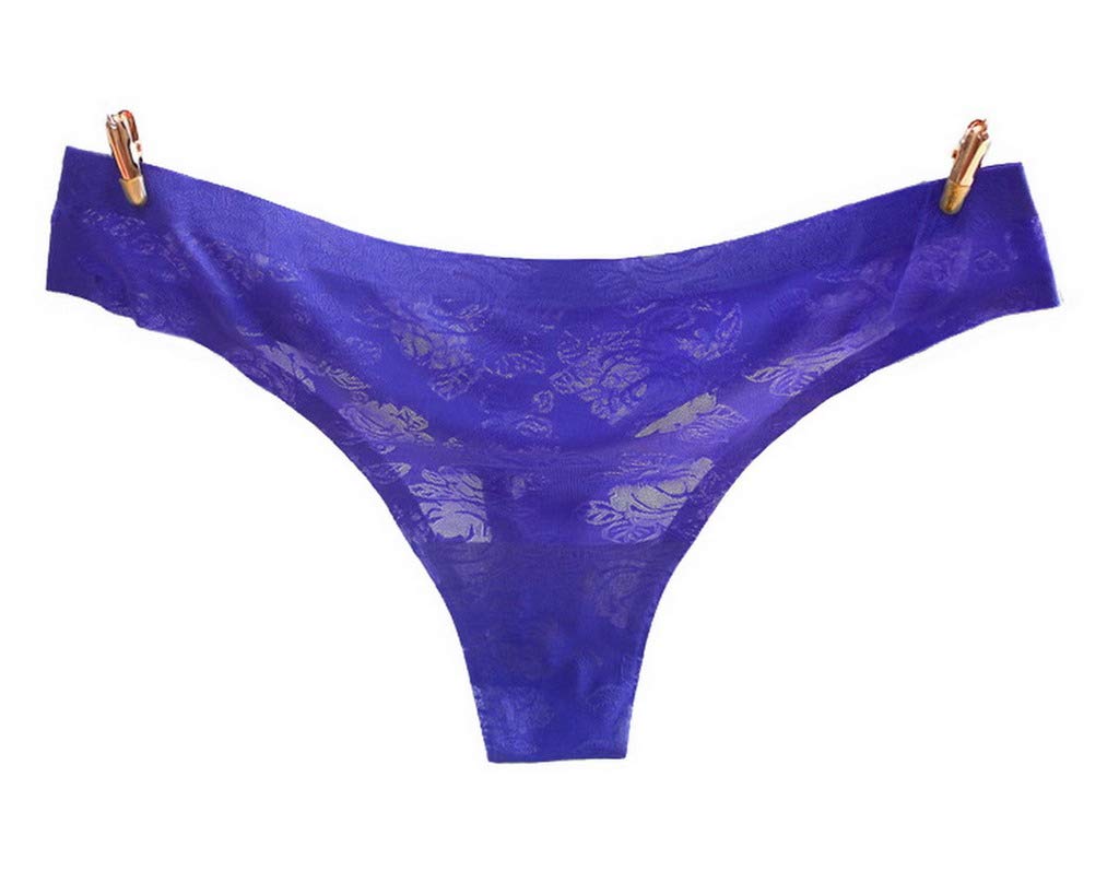 【送料無料】[Jixin4you] 下着 パンツ Tバック ランジェリー 女性用 レディース レース ショーツパンツ パンティ ブルー 紺色 ネイビー サイズ：Free Size