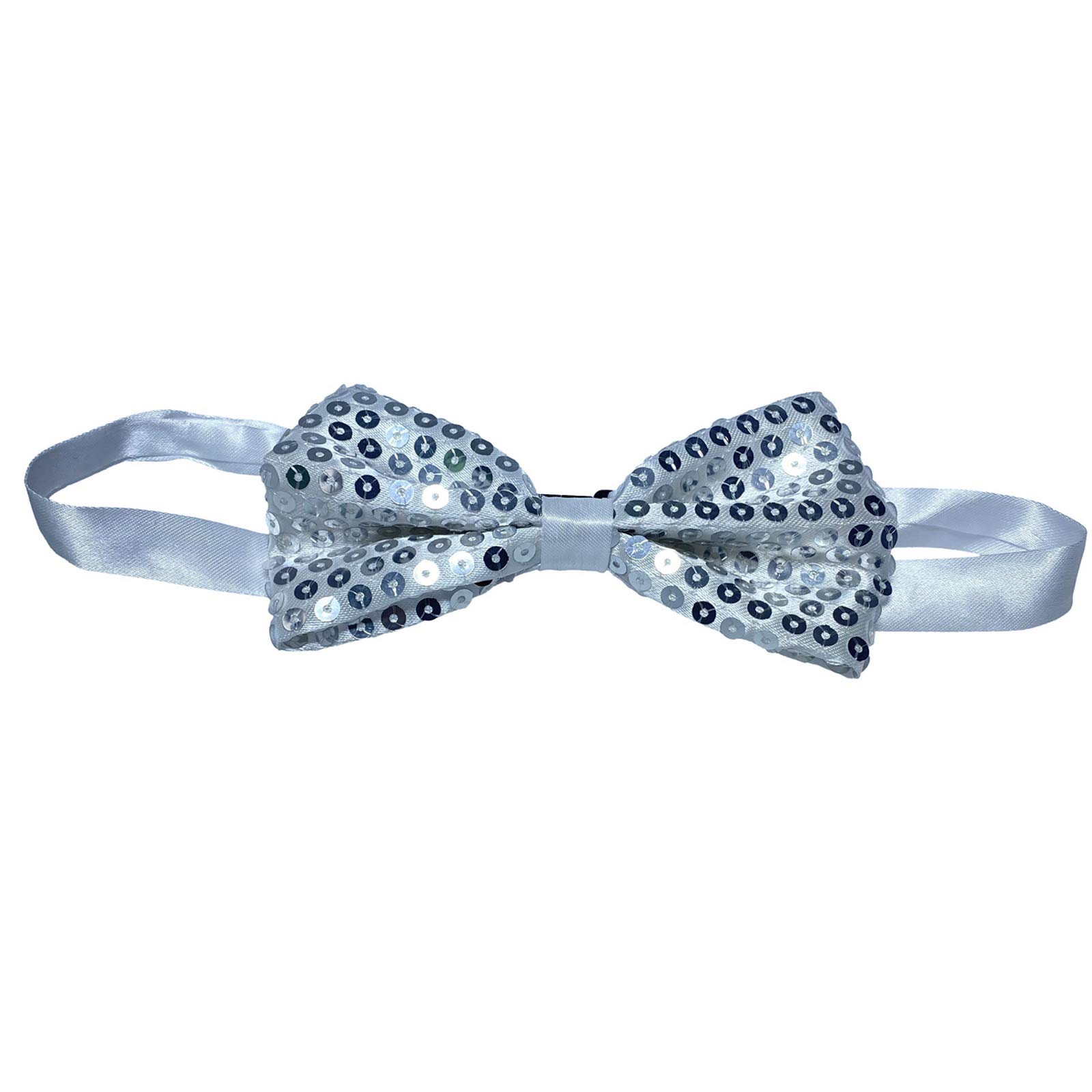 【送料無料】[Jixin4you] 蝶ネクタイ 蝶結び オシャレ かっこいい かわいい メンズ レディース 男女兼用 男の子 女の子 ボーイズ ガールズ 子供 キッズ 無地 結婚式 パーティー 卒業式 プレゼント 色：12cm クリーム スパンコール、サイズ：Free Size