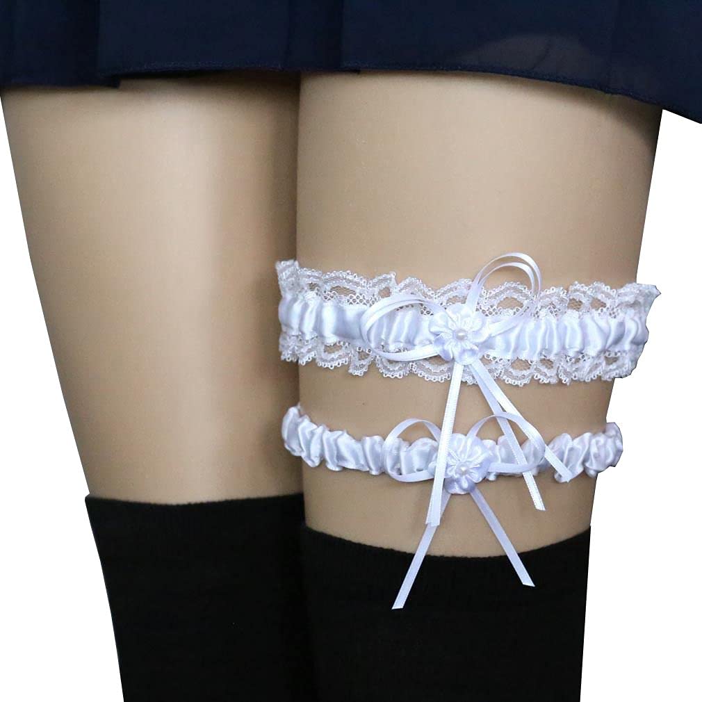 【送料無料】[Jixin4you] 二点セット レッグガーター レディース レース レッグリング ガーターベルト ..