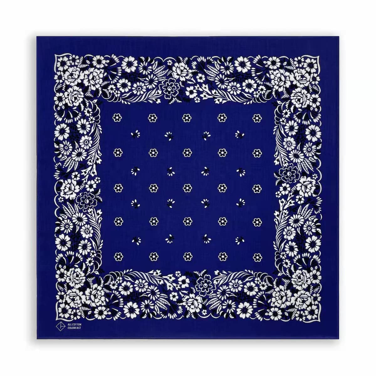 【送料無料】[Trifong] バンダナ 綿100% コットン カシューナッツ柄 ペイズリー ハンカチ ユニセックス..