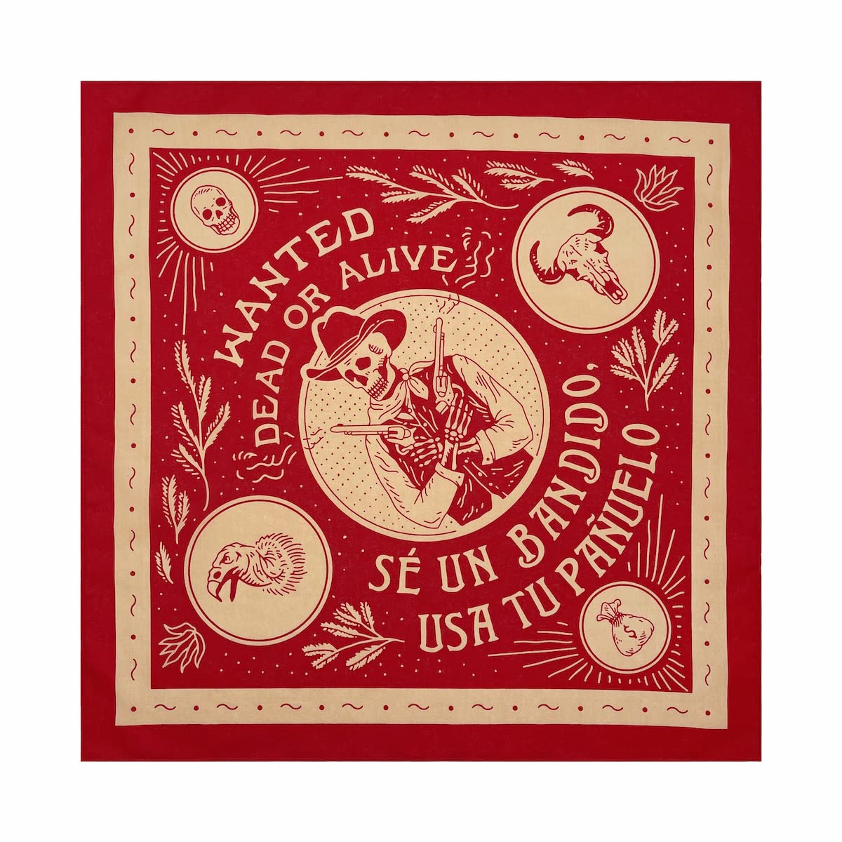 【送料無料】[Trifong] バンダナ ユニセックス 綿100% コットン カシューナッツ柄 ペイズリー ハンカチ..