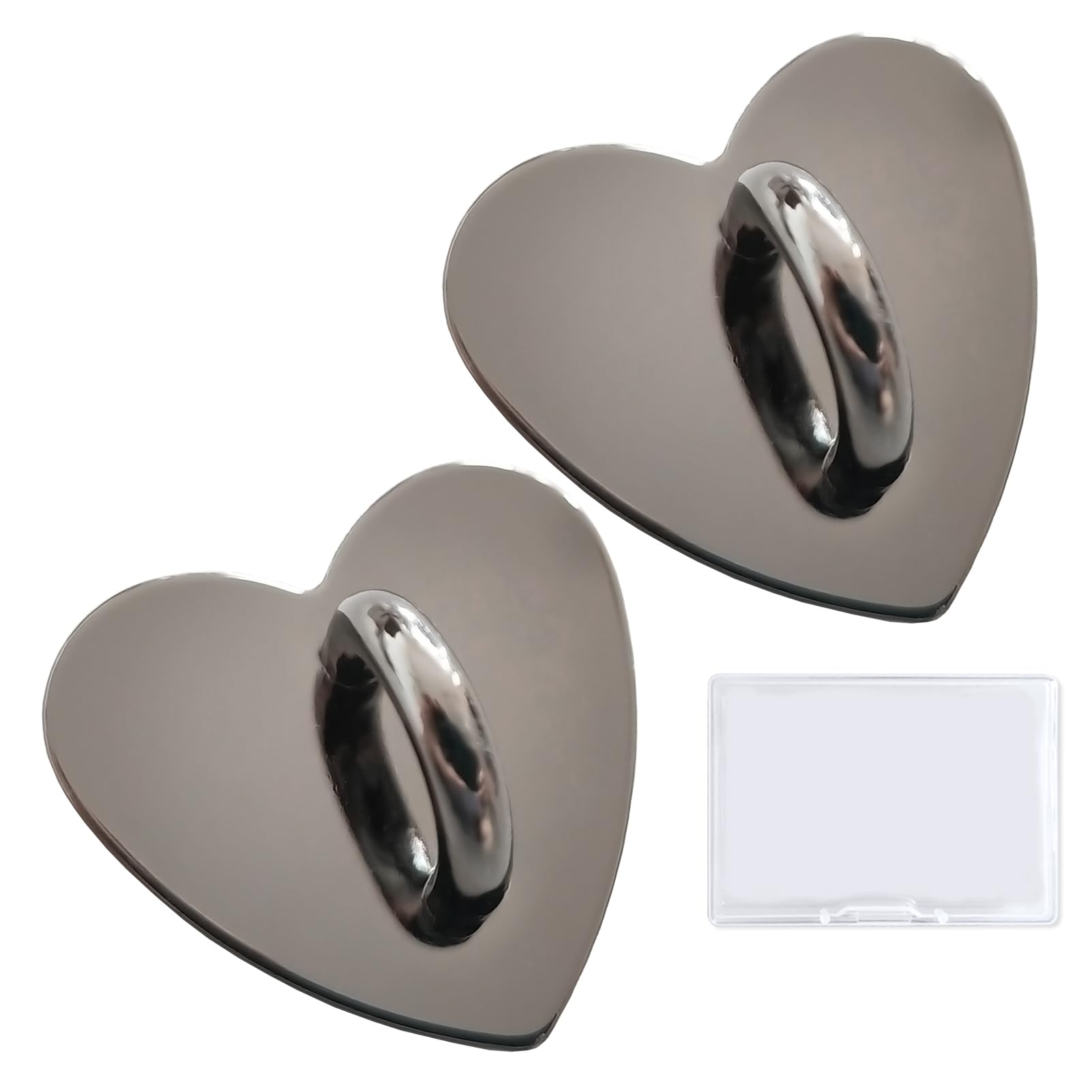 【送料無料】[5WYOUKE] キーリングハンガー ハート型 スマホチェーン チェーン パーツ 貼り付け スマホ..