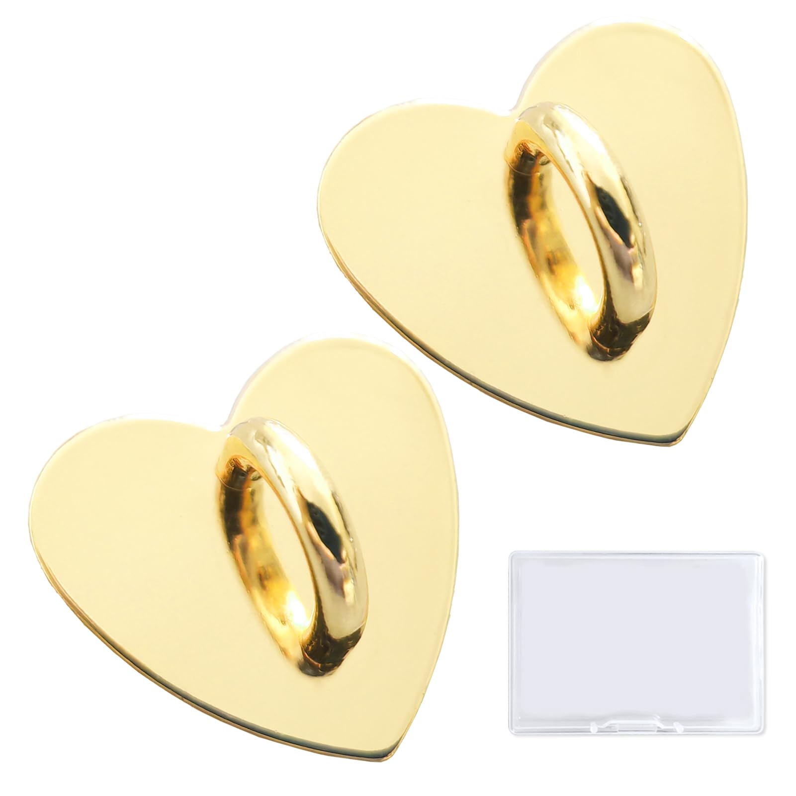 【送料無料】[5WYOUKE] キーリングハンガー ハート型 スマホチェーン チェーン パーツ 貼り付け スマホ..