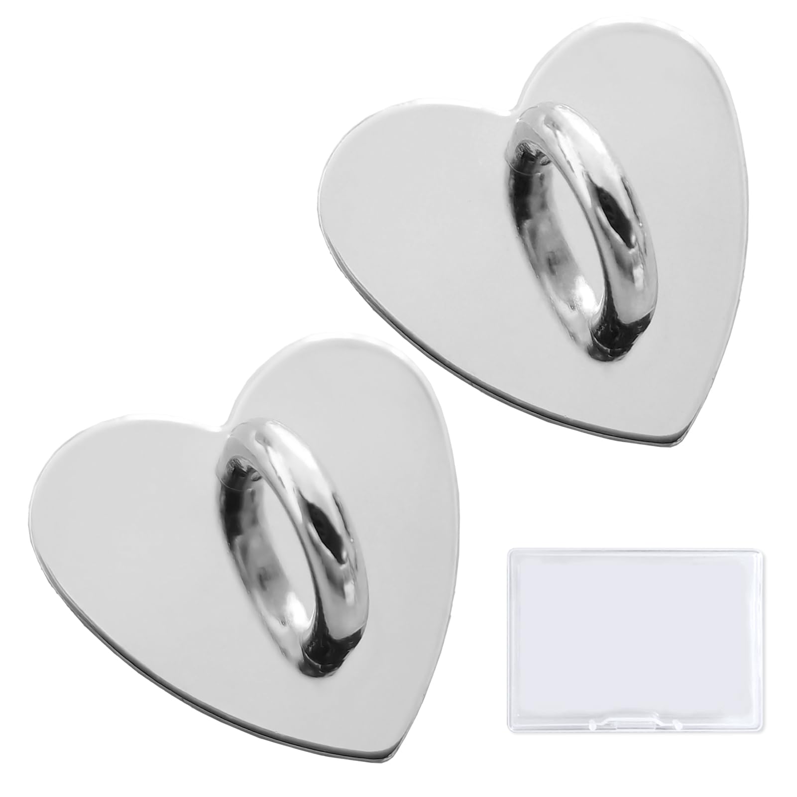 【送料無料】[5WYOUKE] キーリングハンガー ハート型 スマホチェーン チェーン パーツ 貼り付け スマホ..