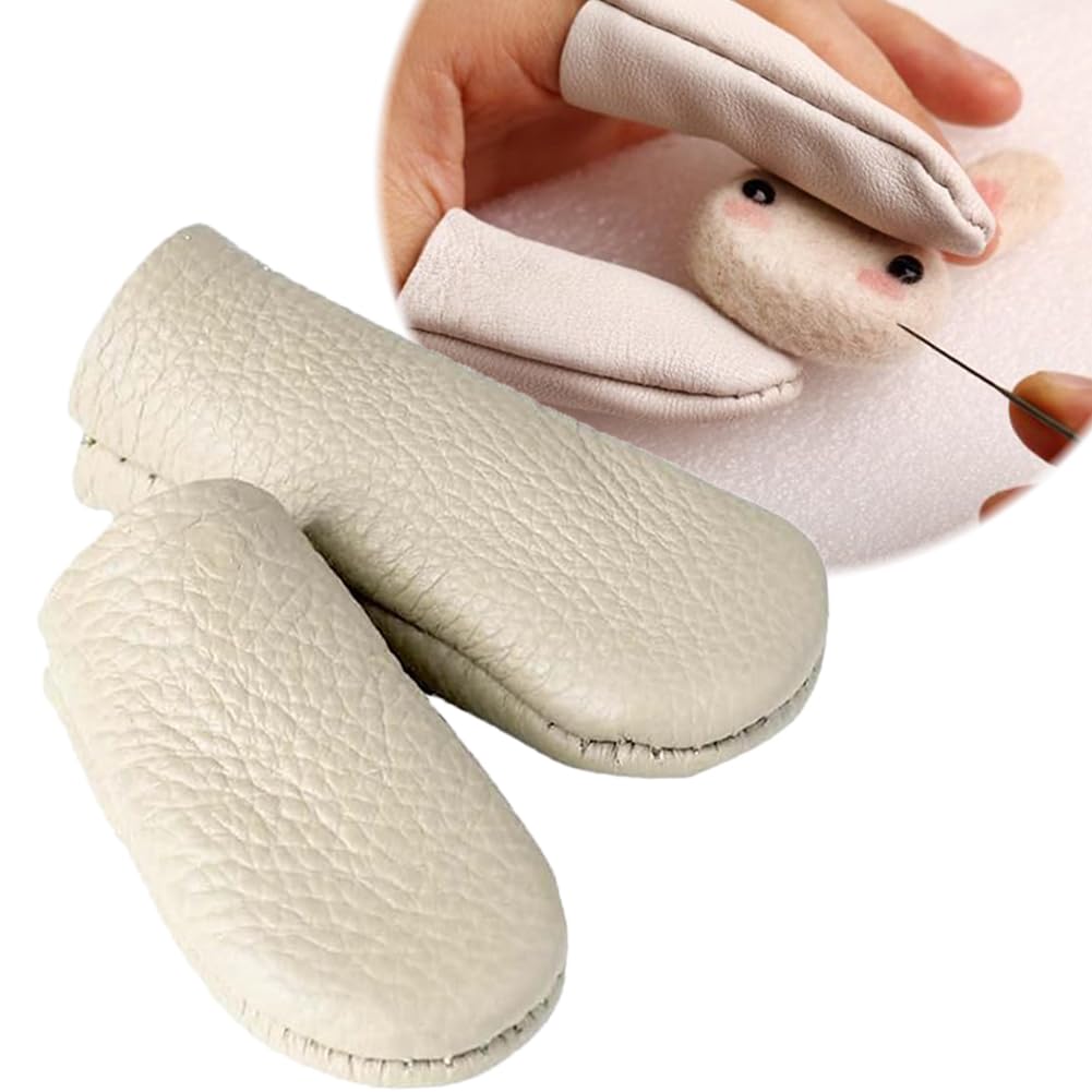 【送料無料】Moeagel 指サック レザー 指ぬき 人差し指 親指 革製 指保護 指カバー 滑り止め 耐用性 裁..