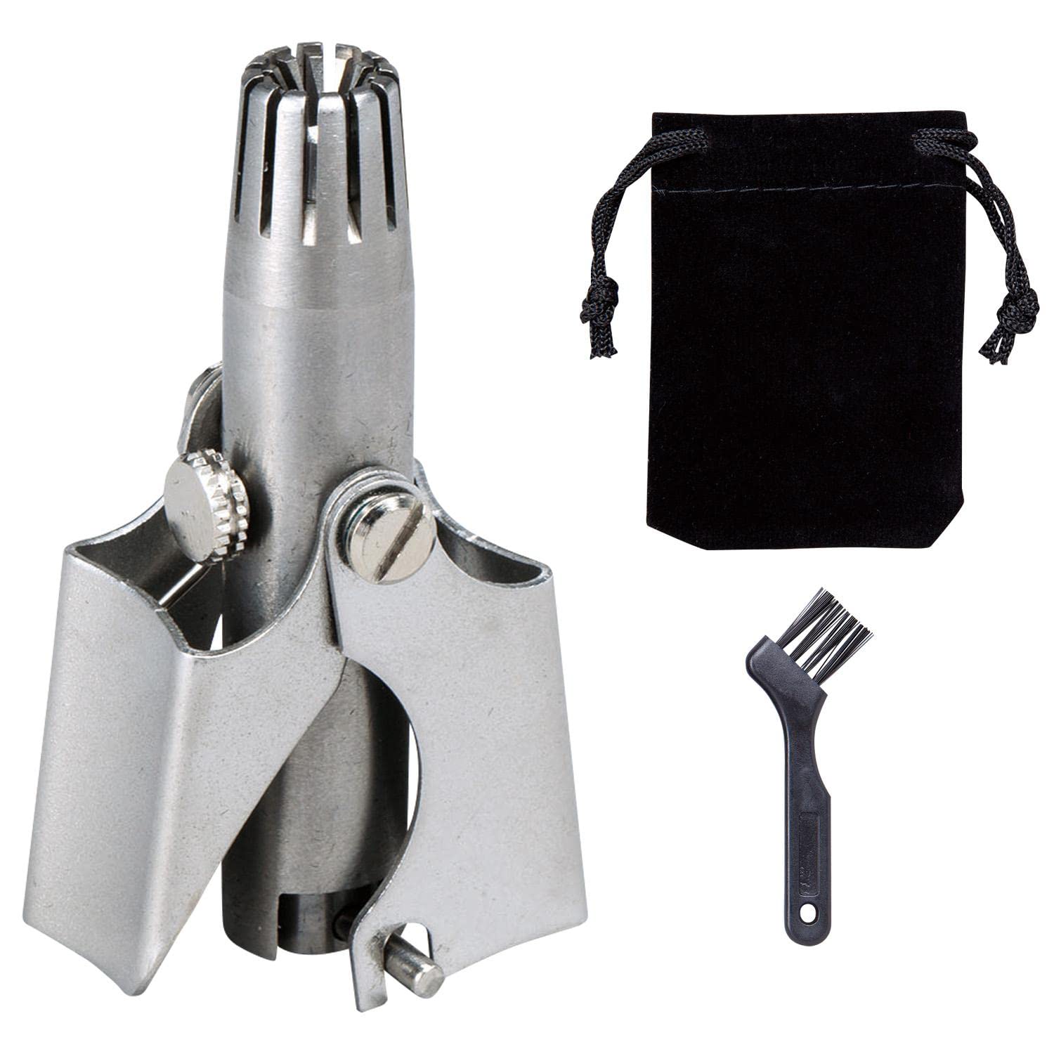 【送料無料】コモライフ ステンレス 手動式 鼻毛カッター 鼻毛切り 洗える 処理 コンパクト 携帯  ...