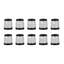 【送料無料】MUXSAM ゴルフ ソケット 10個セット フェルール セル シャフト スリーブ アイアン リシャフト (カラー:金/銀) (2ライン) 色:銀