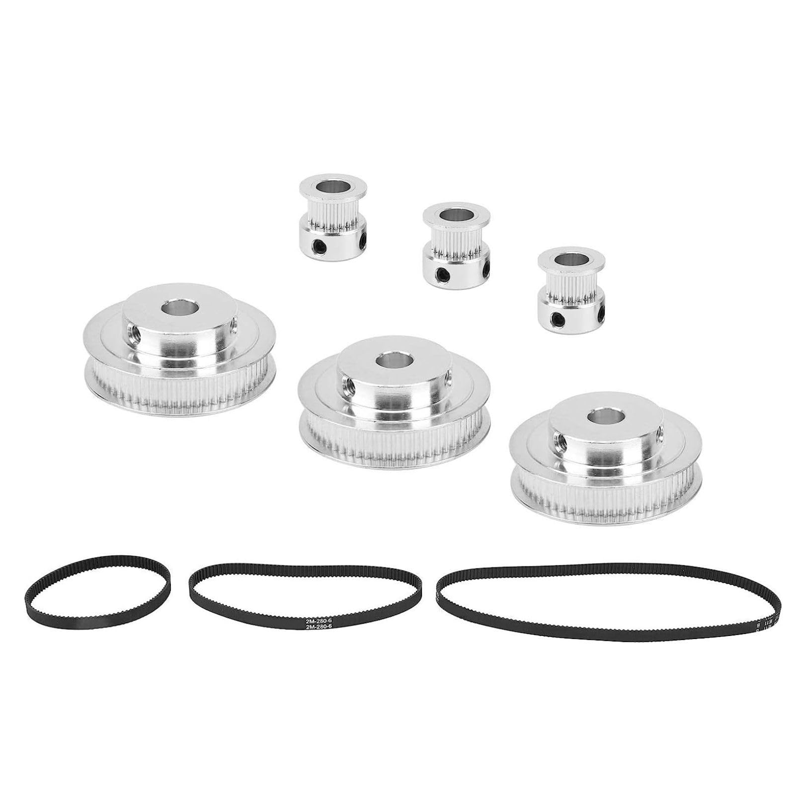 【送料無料】MUXSAM タイミングベルトプーリー GT2 同期ホイール 20歯60歯 8mmボア タイミングプーリー 200/280/400/mm タイミングベルト 3Dプリンター部品