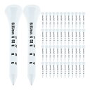 【送料無料】MUXSAM ゴルフティー 53mm 高さ調整 ショート ティー 曲がらない ショート ゴルフてぃーショート ゴルフ用ティー 50個 2 1/8イン...