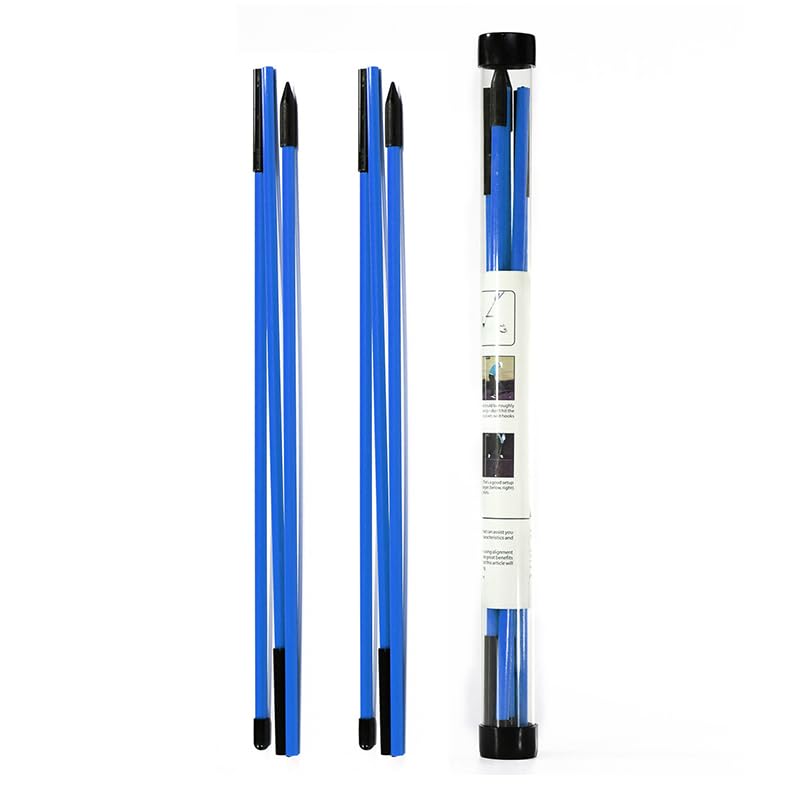 【送料無料】MUXSAM ゴルフアライメントスティック 三折りたたみ式 ゴルフ練習器具 全長120cm ツアース..