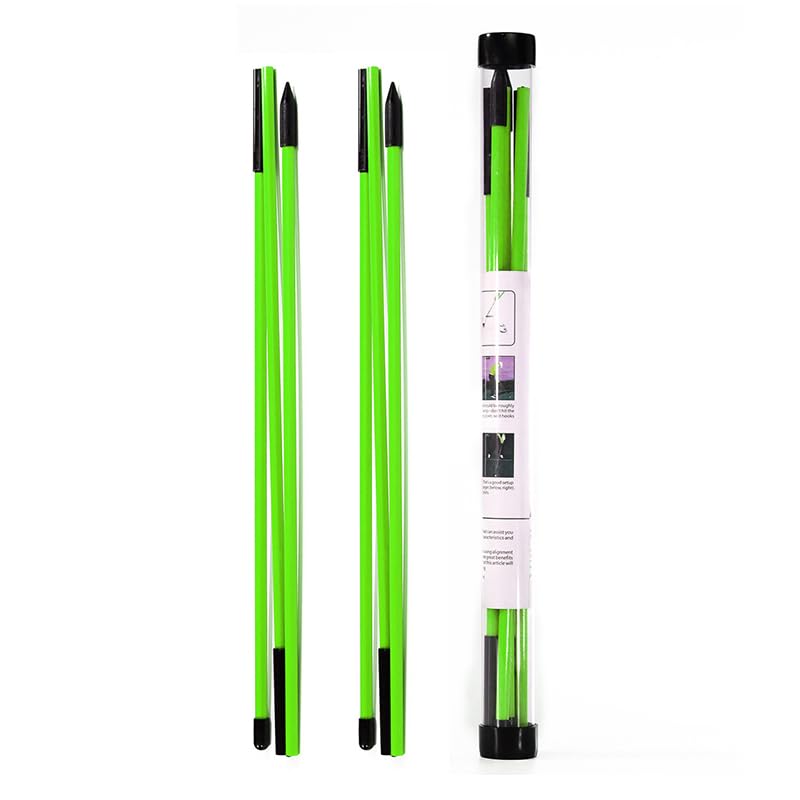 【送料無料】MUXSAM ゴルフアライメントスティック 三折りたたみ式 ゴルフ練習器具 全長120cm ツアース..