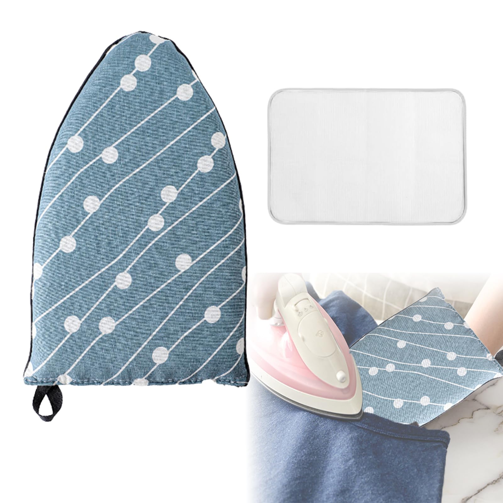 【送料無料】HanaHaul 耐熱性 アイロンミトン ハンディ式 アイロン台 舟形 ハンディアイロン ...