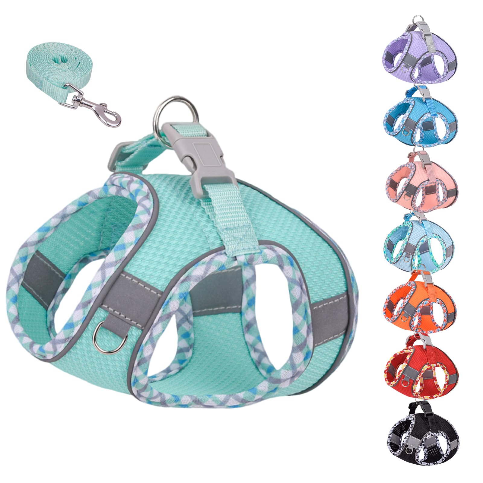 【送料無料】KUVEELA PET 小型犬 猫 中型犬 ハーネス リードセット 牽引ロープ 胸当て 胴輪 ドッグウエ..