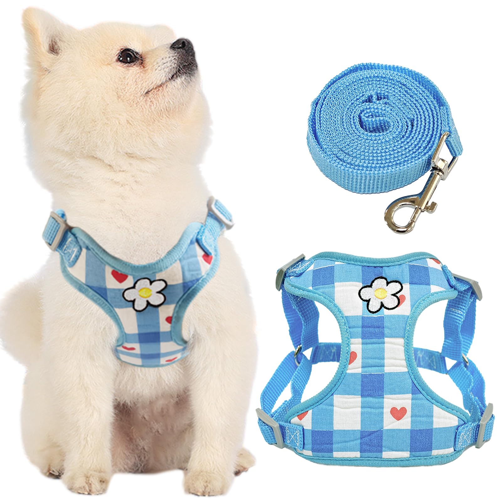 【送料無料】KUVEELA PET ペット用ハーネス＆リードセット 犬 ハーネス 犬のリード ドッグウエア 胴輪 ..