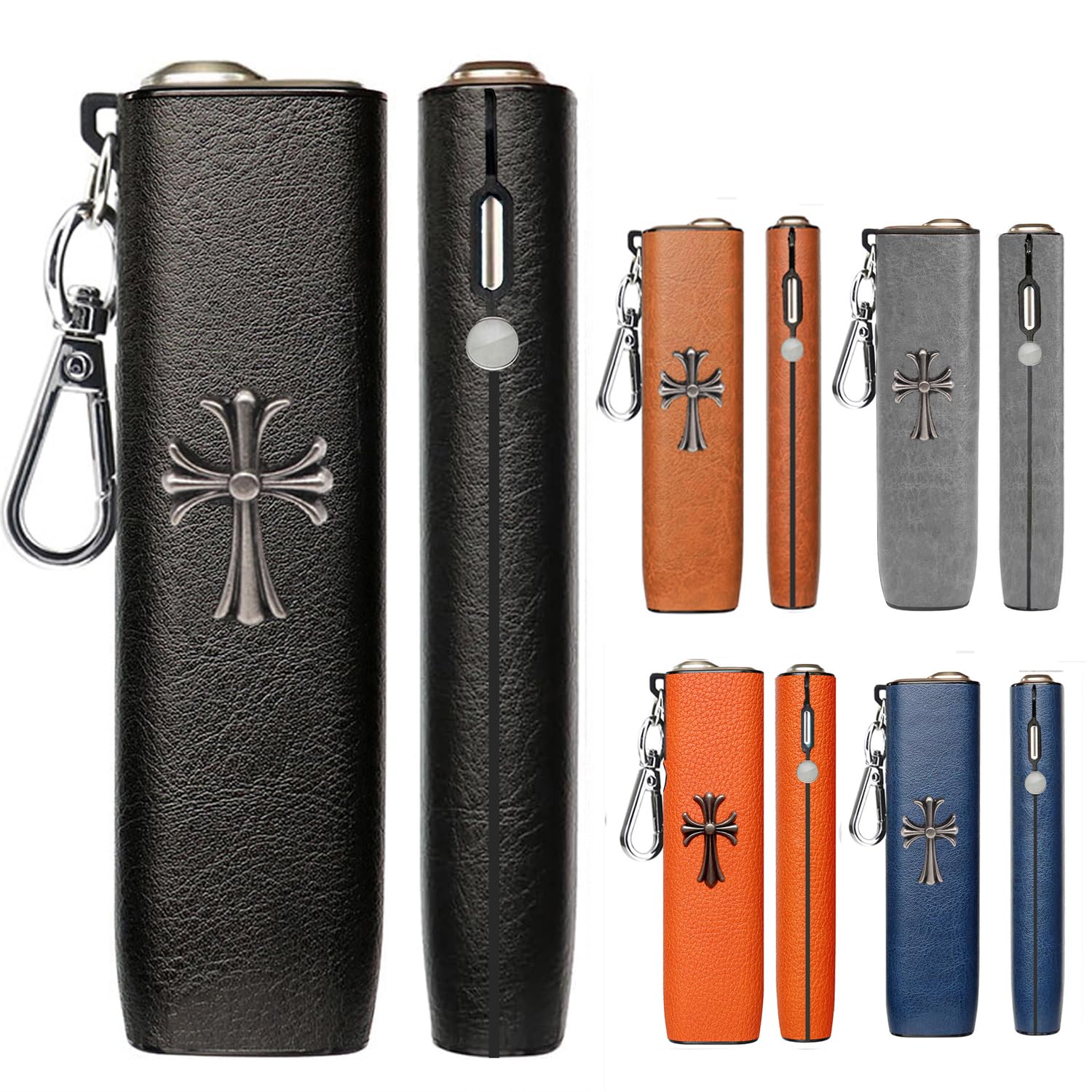 【送料無料】MOCUU iluma one との互換性ありのケース アイコスに適合するイルマワン用のケース 対応イルマiワン用のカバー キーホルダー 付き PUレザー製 イルマiワン用のカバー 充電穴あり 耐衝撃（ケースのみ） 色：ブラック