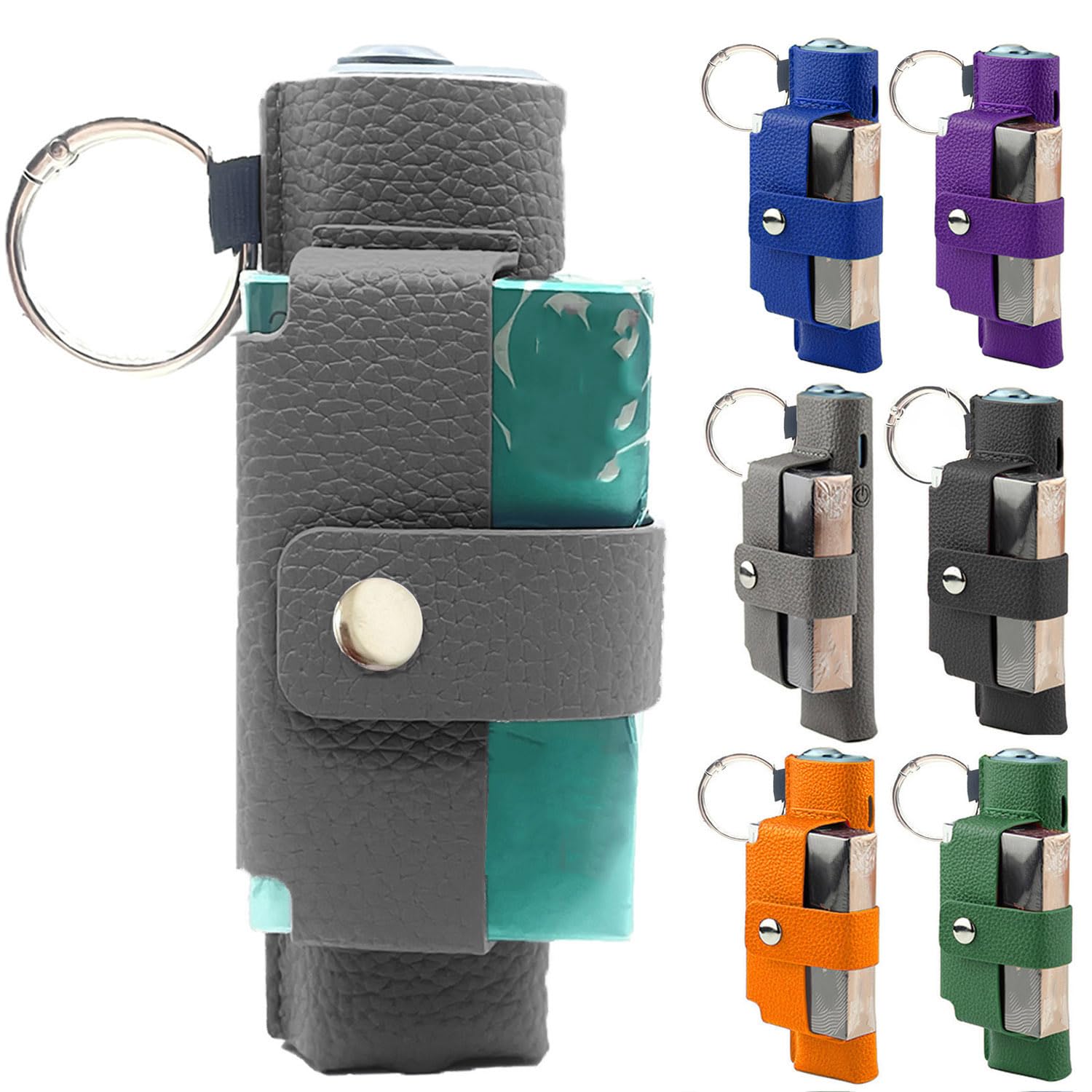 【送料無料】MOICUU互換ケース iluma one対応用のケース イルマ i ワンに適合するカバー イルマワン対応及びイルマアイワン対応のケース カラビナ付き 充電穴あり PUレザー 製 （ケースのみ) 色：グレー