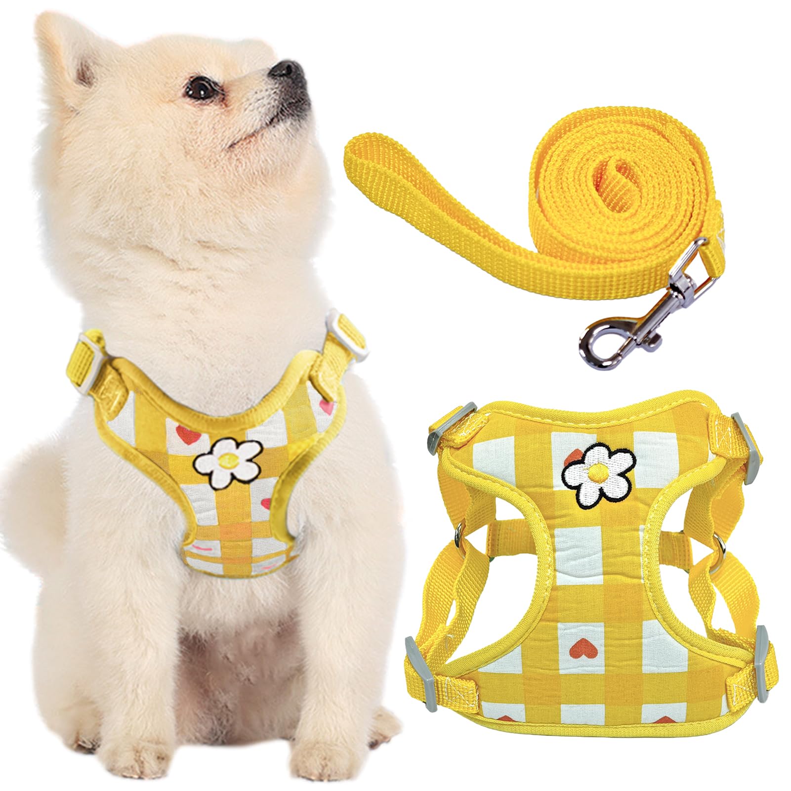 【送料無料】KUVEELA PET ペット用ハーネス＆リードセット 犬 ハーネス 犬のリード ドッグウエア 胴輪 ..