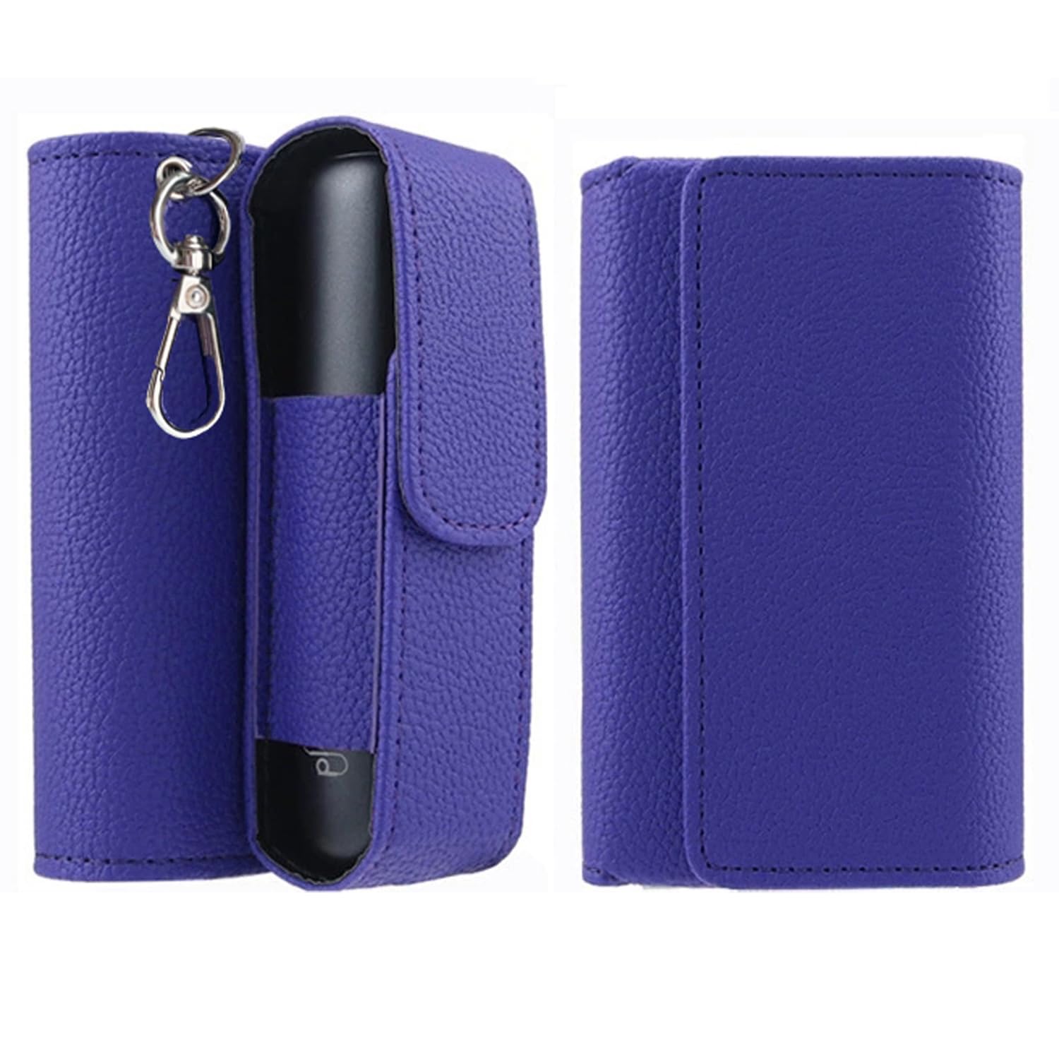 【送料無料】MOICUU プルームオーラに適合するケース Ploom auraに使用できるカバー Ploom aura用カバー 【たばこ＆アクセサリ一体収納】加熱式たばこ用 ヒットスティック収納 キーホルダーに付き 色：ブルー